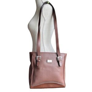 America Brown Faux Leather Shoulder Handbag‎